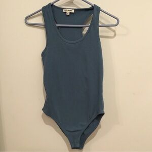 Zenana Outfitters Slate Blue Bodysuit